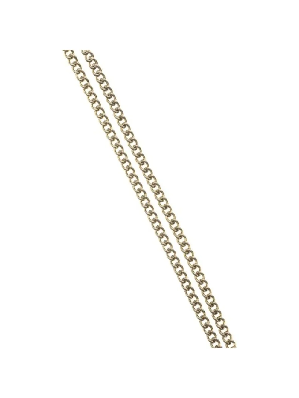 Chanel CC Logo Pendant Chain Gold Pink